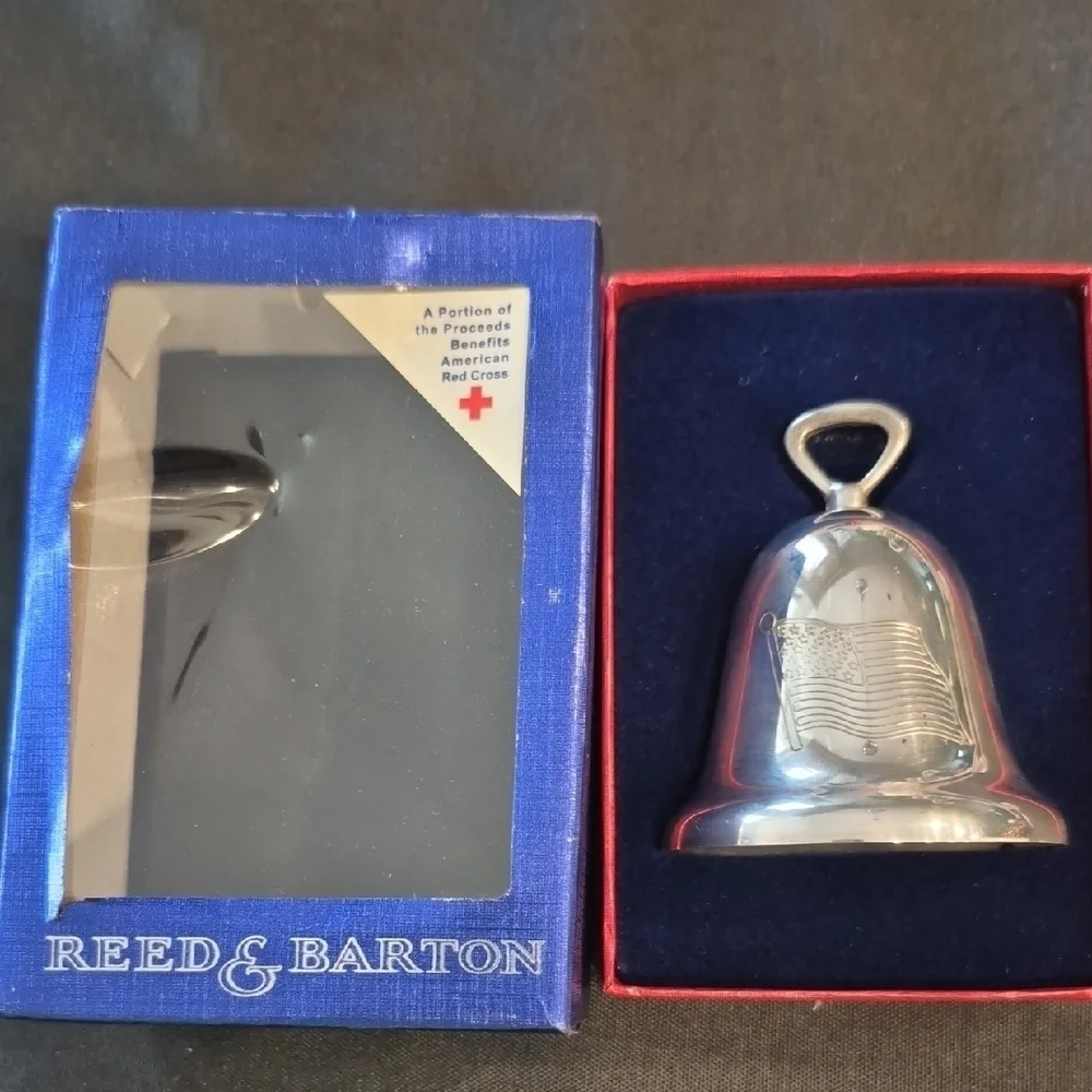 Reed & Barton God Bless America Collector's Bell Ornament
